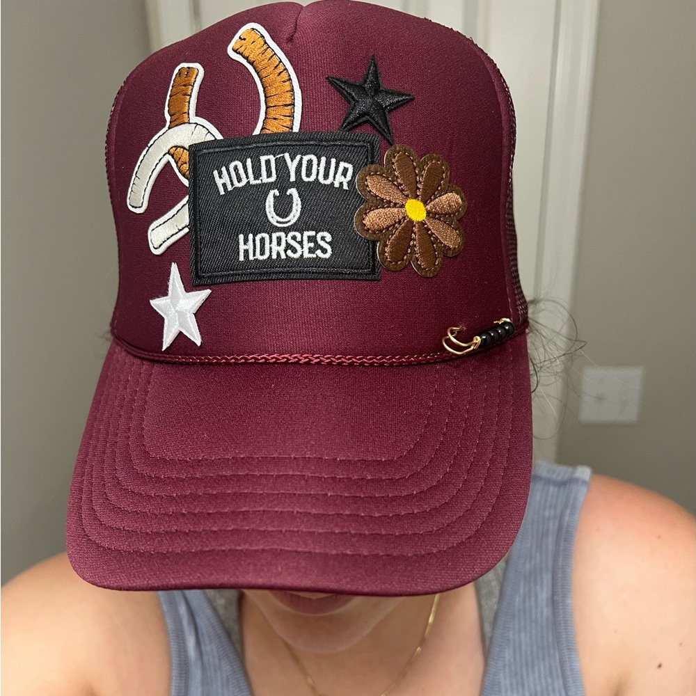 “Hold your Horses” Trucker Hat with Patches